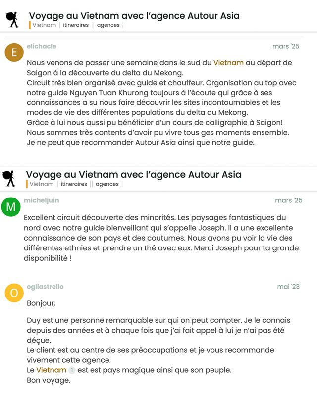 Ils partagent leur expérience sur Routard