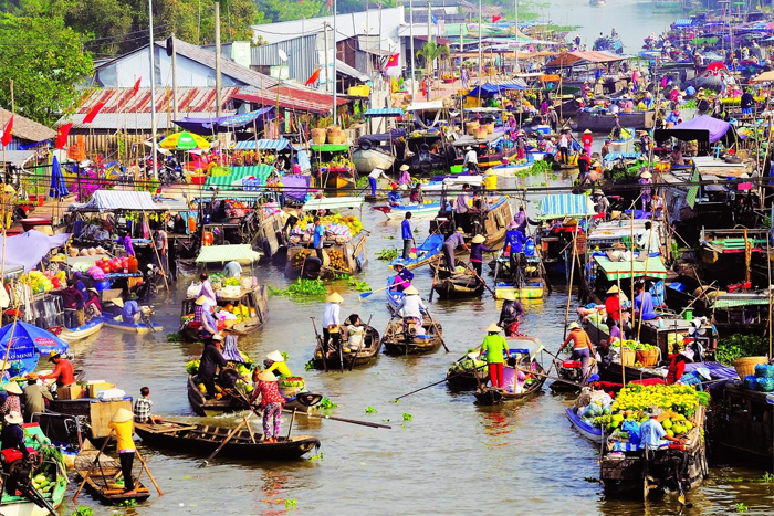 Le marché flottant de Cai Be