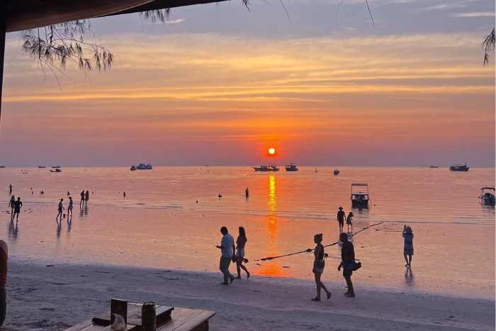 Sairee Beach au crépuscule, un moment fort des 3 semaines en Thaïlande