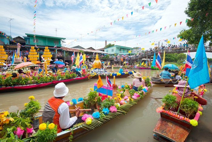 Marché flottant de Damnoen Saduak
