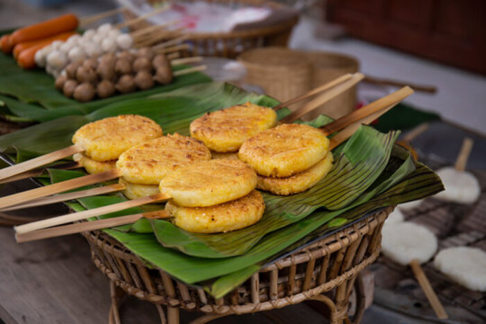Khao Jee, cuisine de rue à Laos 