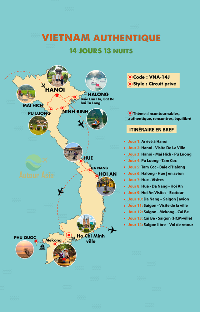 Vietnam authentique 14 jours 13 nuits
