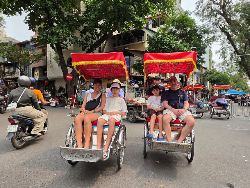 Expérience de balade en cyclo-pousse à Hanoi