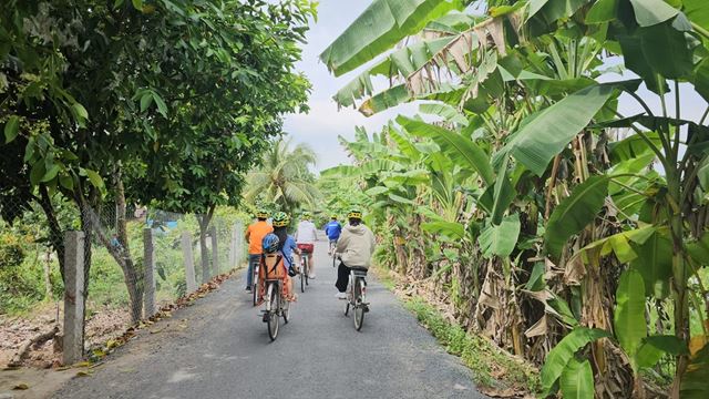 Faire du vélo sur des routes paisibles