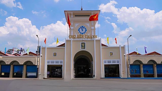 Mercato di Ben Thanh a Città di HCM
