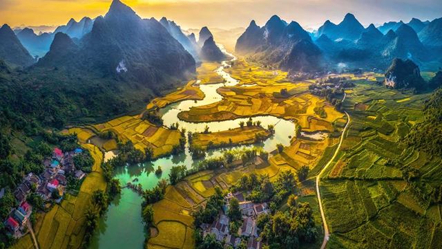 Village de Phong Nam, Cao Bang