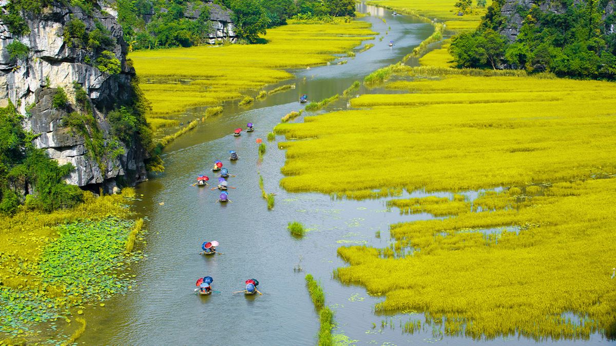 Croisière en barque à Tam Coc (Ninh Binh)